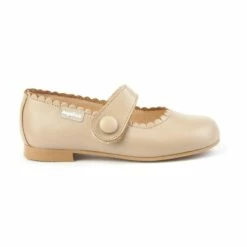 Merceditas Colegiales Niña Piel Napa Velcro 1512 Camel, De Angelitos -BOUTTYE Ventas merceditas colegiales nina piel napa velcro 1512 camel de angelitos 1
