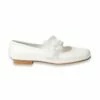 Merceditas Comunión Niña Piel Nacarada Flor Encaje Y Tul Velcro 992 Blanco, De Angelitos -BOUTTYE Ventas merceditas comunion nina piel nacarada flor encaje y tul velcro 992 blanco de angelitos