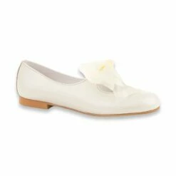 Merceditas Comunión Niña Piel Nacarada Lazo De Raso 996 Beige, De Angelitos -BOUTTYE Ventas merceditas comunion nina piel nacarada lazo de raso 996 beige de angelitos 2