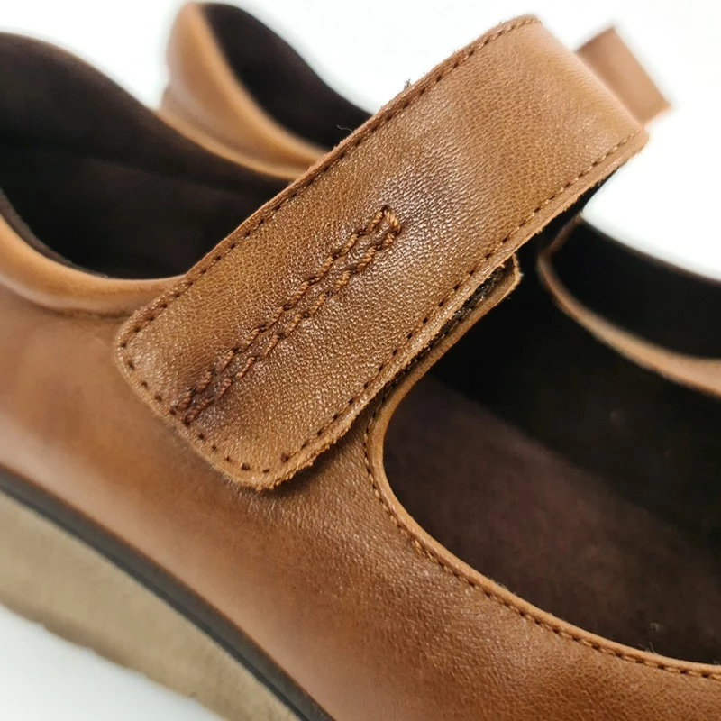 Merceditas Mujer Piel Velcro Plantilla Extraíble 70805 Cuero, De Tupié 4 Merceditas Mujer Piel Velcro Plantilla Extraíble 70805 Cuero, De Tupié - Imagen 2