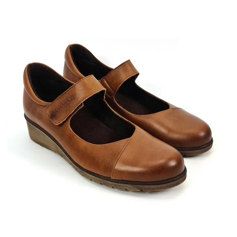 Merceditas Mujer Piel Velcro Plantilla Extraíble 70805 Cuero, De Tupié 6 Merceditas Mujer Piel Velcro Plantilla Extraíble 70805 Cuero, De Tupié - Imagen 4