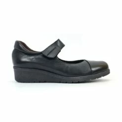 Merceditas Mujer Piel Velcro Plantilla Extraíble 70805 Negro, De Tupié
