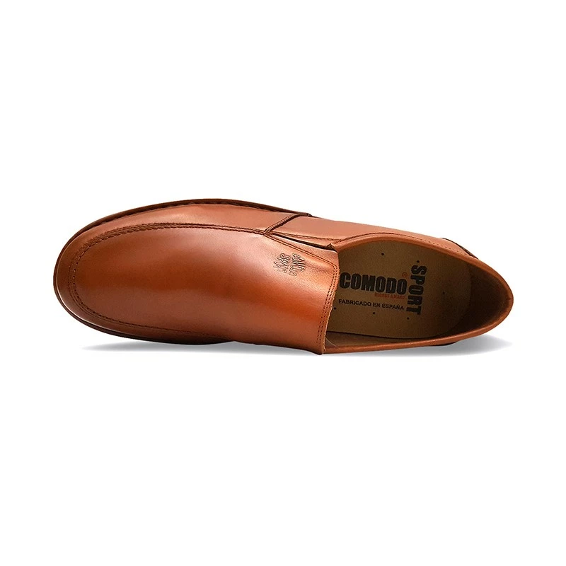 Mocasines Hombre Piel 6076 Cuero, De Comodo Sport 5 Mocasines Hombre Piel 6076 Cuero, De Comodo Sport - Imagen 3