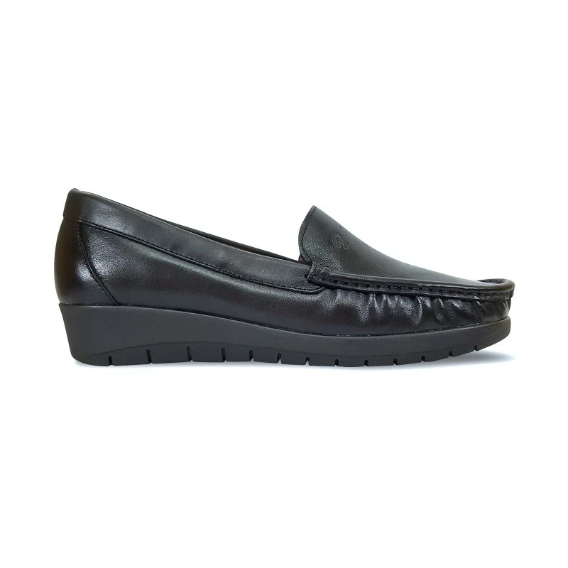 Mocasines Mujer Piel Blanda Cuña 1701 Negro, De Casual 3 Mocasines Mujer Piel Blanda Cuña 1701 Negro, De Casual
