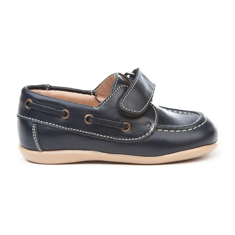 Náuticos Colegiales Infantil Niño Piel Velcro Punta Redonda 354 Marino, De Angelitos 4 Náuticos Colegiales Infantil Niño Piel Velcro Punta Redonda 354 Marino, De Angelitos - Imagen 2