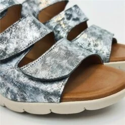 Sandalia Comfort Destalonada Cuña Baja Mujer Piel Plantilla Acolchada Velcro 287 Plomo, De Amelie 12 Sandalia Comfort Destalonada Cuña Baja Mujer Piel Plantilla Acolchada Velcro 287 Plomo, De Amelie -BOUTTYE Ventas sandalia comfort destalonada cuna baja mujer piel plantilla acolchada velcro 287 plomo de amelie 3