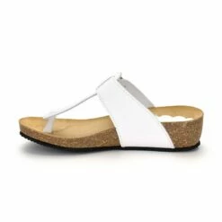 Sandalias Bio Mujer Piel Cuña Piso Corcho 414 Blanco, De Morxiva Shoes -BOUTTYE Ventas sandalias bio mujer piel cuna piso corcho 414 blanco de morxiva shoes 2