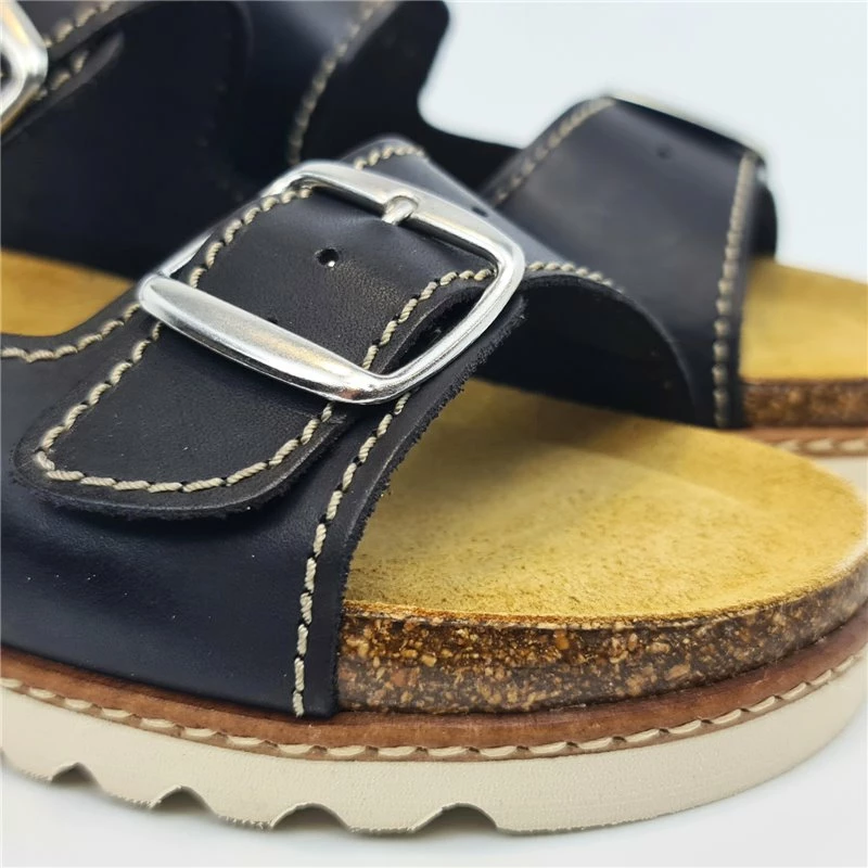 Sandalias Bio Mujer Piel Plantilla Acolchada 1896 Negro, De Blusandal 6 Sandalias Bio Mujer Piel Plantilla Acolchada 1896 Negro, De Blusandal - Imagen 4