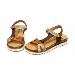 Sandalias Bio Planas Mujer Piel Velcro Plantilla Corcho 1855 Cuero, De Blusandal 15 Sandalias Bio Planas Mujer Piel Velcro Plantilla Corcho 1855 Cuero, De Blusandal -BOUTTYE Ventas sandalias bio planas mujer piel velcro plantilla corcho 1855 cuero de blusandal 5