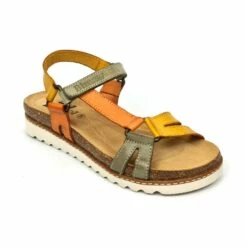 Sandalias Bio Planas Mujer Piel Velcro Plantilla Corcho 1855 Mostaza, De Blusandal 12 Sandalias Bio Planas Mujer Piel Velcro Plantilla Corcho 1855 Mostaza, De Blusandal -BOUTTYE Ventas sandalias bio planas mujer piel velcro plantilla corcho 1855 mostaza de blusandal 2