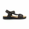 Sandalias Californianas Hombre Piel Velcro Ajustable 37003 Marrón, De Morxiva / Casual