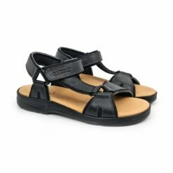 Sandalias Californianas Hombre Piel Velcro Ajustable 37003 Negro, De Morxiva / Casual -BOUTTYE Ventas sandalias californianas hombre piel velcro ajustable 37003 negro de morxiva casual 4