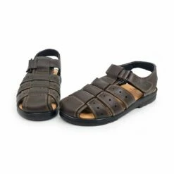 Sandalias Californianas Hombre Piel Velcro Ajustable 37006 Marrón, De Morxiva / Casual -BOUTTYE Ventas sandalias californianas hombre piel velcro ajustable 37006 marron de morxiva casual 3