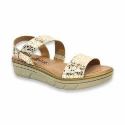 Sandalias Comfort Cuña Baja Mujer Piel Metalizada Plantilla Acolchada 134 Platino De Amelie -BOUTTYE Ventas sandalias comfort cuna baja mujer piel metalizada plantilla acolchada 134 platino de amelie 2
