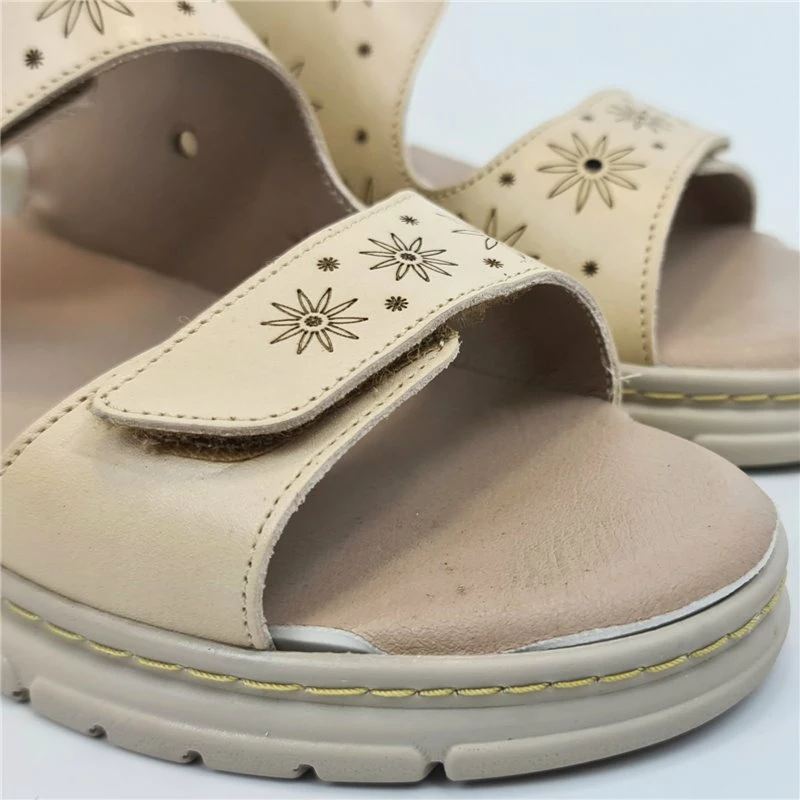 Sandalias Cómodas Mujer Piel Cuña Baja Plantilla Extraible Y Velcro 1171 Hielo, De Amelie 4 Sandalias Cómodas Mujer Piel Cuña Baja Plantilla Extraible Y Velcro 1171 Hielo, De Amelie - Imagen 2