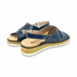 Sandalias Cruzadas Mujer Piel Cuña Baja Plantilla Extraible 1206 Marino, De Amelie -BOUTTYE Ventas sandalias cruzadas mujer piel cuna baja plantilla extraible 1206 marino de amelie 3