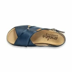 Sandalias Cruzadas Mujer Piel Cuña Baja Plantilla Extraible 1206 Marino, De Amelie -BOUTTYE Ventas sandalias cruzadas mujer piel cuna baja plantilla extraible 1206 marino de amelie 5