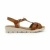 Sandalias Cuña Baja Mujer Piel Grabada Plantilla Acolchada Hebilla 22100 Cuero, De Blusandal -BOUTTYE Ventas sandalias cuna baja mujer piel grabada plantilla acolchada hebilla 22100 cuero de blusandal