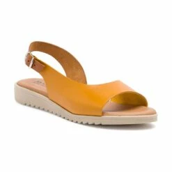 Primera página 40 Sandalias Cuña Baja Mujer Piel Plantilla Acolchada 1115 Amarillo, De Blusandal