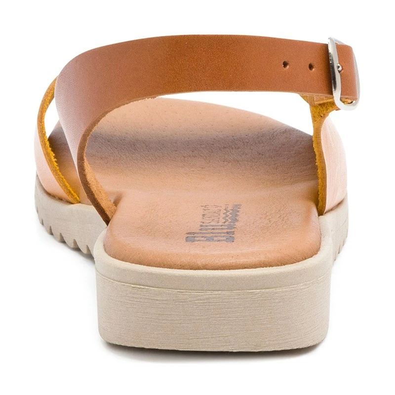 Sandalias Cuña Baja Mujer Piel Plantilla Acolchada 1115 Amarillo, De Blusandal 6 Sandalias Cuña Baja Mujer Piel Plantilla Acolchada 1115 Amarillo, De Blusandal - Imagen 4