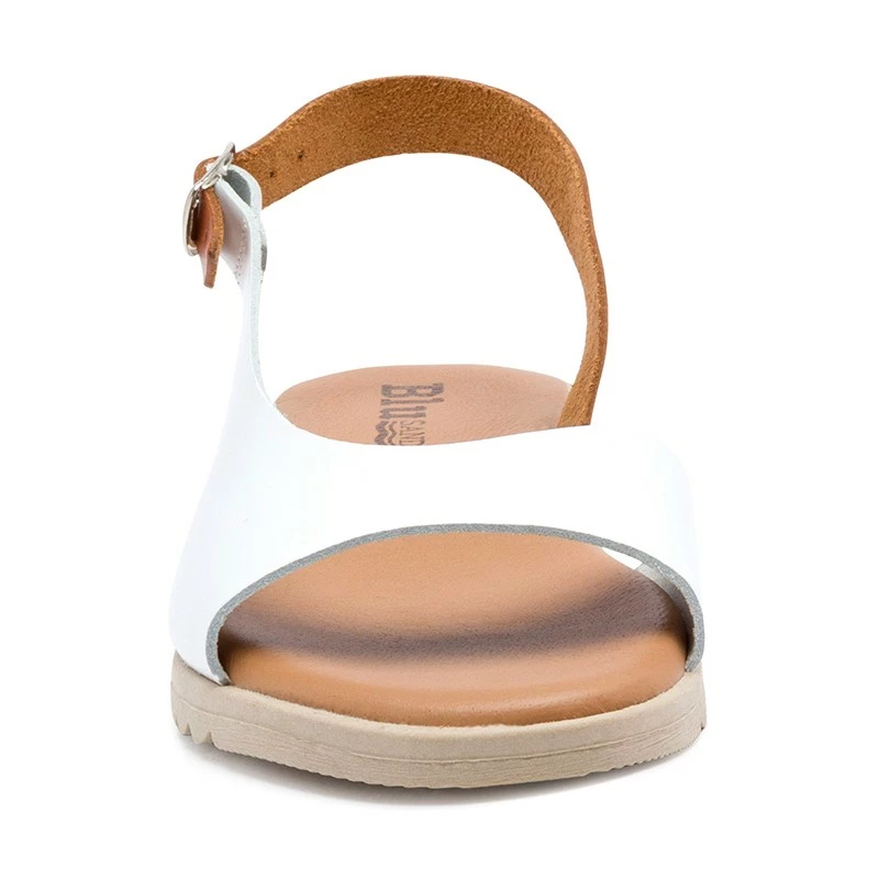 Sandalias Cuña Baja Mujer Piel Plantilla Acolchada 1115 Blanco, De Blusandal 4 Sandalias Cuña Baja Mujer Piel Plantilla Acolchada 1115 Blanco, De Blusandal - Imagen 2