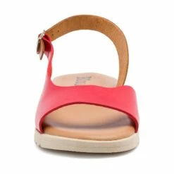Sandalias Cuña Baja Mujer Piel Plantilla Acolchada 1115 Rojo, De Blusandal -BOUTTYE Ventas sandalias cuna baja mujer piel plantilla acolchada 1115 rojo de blusandal 1