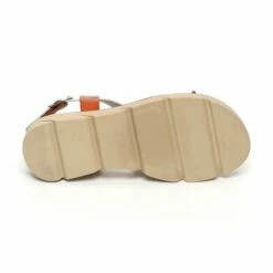 Sandalias Cuña Baja Mujer Piel Plantilla Acolchada 166 Blanco, De Blusandal -BOUTTYE Ventas sandalias cuna baja mujer piel plantilla acolchada 166 blanco de blusandal 4