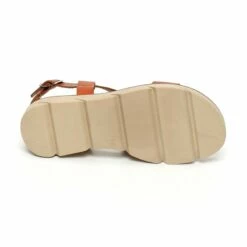 Sandalias Cuña Baja Mujer Piel Plantilla Acolchada 166 Cuero, De Blusandal -BOUTTYE Ventas sandalias cuna baja mujer piel plantilla acolchada 166 cuero de blusandal 4