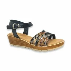 Sandalias Cuña Baja Mujer Piel Plantilla Acolchada 7043 Negro, De Blusandal 11 Sandalias Cuña Baja Mujer Piel Plantilla Acolchada 7043 Negro, De Blusandal -BOUTTYE Ventas sandalias cuna baja mujer piel plantilla acolchada 7043 negro de blusandal 2