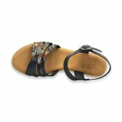Sandalias Cuña Baja Mujer Piel Plantilla Acolchada 7043 Negro, De Blusandal 14 Sandalias Cuña Baja Mujer Piel Plantilla Acolchada 7043 Negro, De Blusandal -BOUTTYE Ventas sandalias cuna baja mujer piel plantilla acolchada 7043 negro de blusandal 5