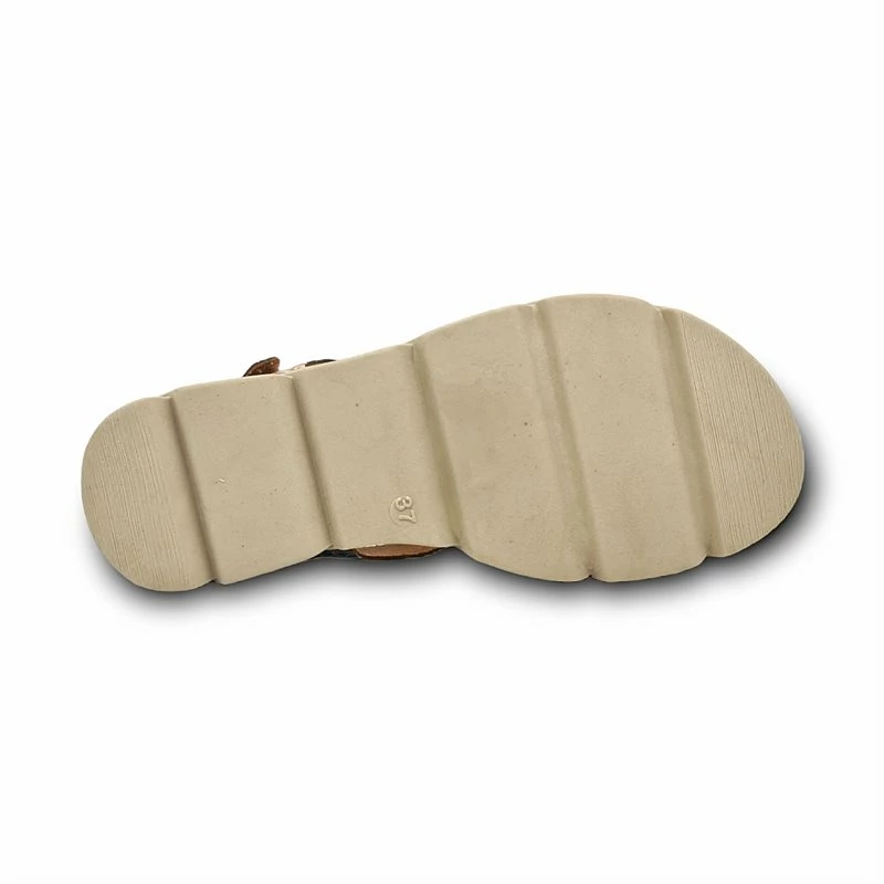 Sandalias Cuña Baja Mujer Piel Plantilla Acolchada Velcro 2020 Cuero, De Blusandal 9 Sandalias Cuña Baja Mujer Piel Plantilla Acolchada Velcro 2020 Cuero, De Blusandal - Imagen 7