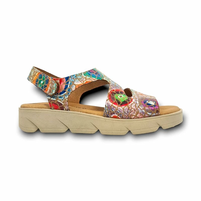 Sandalias Cuña Baja Mujer Piel Plantilla Acolchada Velcro 2020 Cuero, De Blusandal 3 Sandalias Cuña Baja Mujer Piel Plantilla Acolchada Velcro 2020 Cuero, De Blusandal