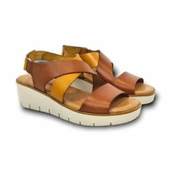 Sandalias Cuña Baja Mujer Piel Plantilla Acolchada Velcro 23530 Cuero, De Blusandal 13 Sandalias Cuña Baja Mujer Piel Plantilla Acolchada Velcro 23530 Cuero, De Blusandal -BOUTTYE Ventas sandalias cuna baja mujer piel plantilla acolchada velcro 23530 verde de blusandal 4
