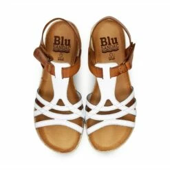 Sandalias Cuña Baja Mujer Piel Velcro Plantilla Acolchada 2896 Blanco, De Blusandal -BOUTTYE Ventas sandalias cuna baja mujer piel velcro plantilla acolchada 2896 blanco de blusandal 6