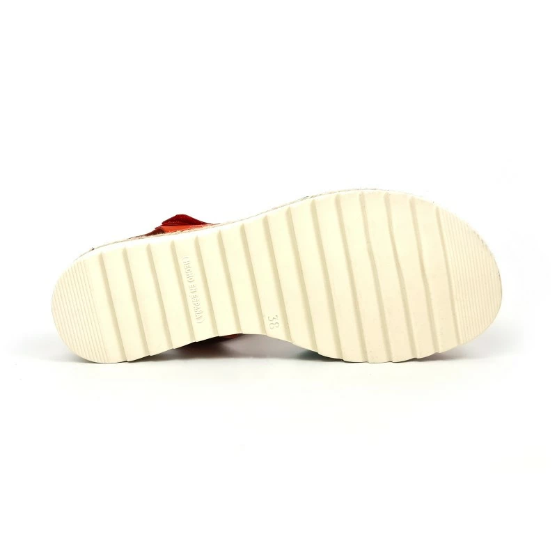 Sandalias Cuña Baja Mujer Piel Velcro Plantilla Acolchada 2898 Multicolor, De Blusandal 10 Sandalias Cuña Baja Mujer Piel Velcro Plantilla Acolchada 2898 Multicolor, De Blusandal - Imagen 8