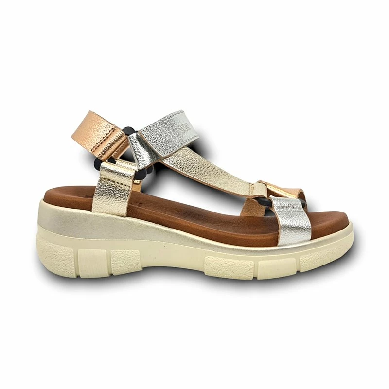Sandalias Cuña Mujer Piel Velcro Plantilla Acolchada 54322 Multimetal, De Blusandal 3 Sandalias Cuña Mujer Piel Velcro Plantilla Acolchada 54322 Multimetal, De Blusandal