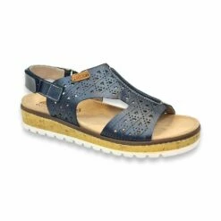 Sandalias Mujer Piel Calada Cuña Baja Plantilla Extraible Y Velcro 1211 Marino, De Amelie -BOUTTYE Ventas sandalias mujer piel calada cuna baja plantilla extraible y velcro 1211 marino de amelie 4