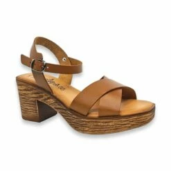 Sandalias Mule Tacón Medio Mujer Piel Plantilla Acolchada 270 Cuero, De Amelie -BOUTTYE Ventas sandalias mule tacon medio mujer piel plantilla acolchada 270 cuero de amelie 2