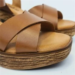 Sandalias Mule Tacón Medio Mujer Piel Plantilla Acolchada 270 Cuero, De Amelie -BOUTTYE Ventas sandalias mule tacon medio mujer piel plantilla acolchada 270 cuero de amelie 3