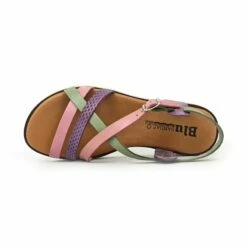 Sandalias Planas Mujer Piel Plantilla Acolchada 22106 Multicolor, De Blusandal -BOUTTYE Ventas sandalias planas mujer piel plantilla acolchada 22106 multicolor de blusandal 4