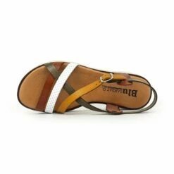 Sandalias Planas Mujer Piel Plantilla Acolchada 22106 Multicuero, De Blusandal -BOUTTYE Ventas sandalias planas mujer piel plantilla acolchada 22106 multicuero de blusandal 4
