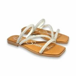 Sandalias Planas Mujer Piel Y Strass Plantilla Acolchada 1600 Plata, De Blusandal 11 Sandalias Planas Mujer Piel Y Strass Plantilla Acolchada 1600 Plata, De Blusandal -BOUTTYE Ventas sandalias planas mujer piel y strass plantilla acolchada 1600 plata de blusandal 2