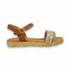 Sandalias Planas Mujer Piel Y Textil Hebilla Y Plantilla Acolchada 1610 Multicolor, De Blusandal -BOUTTYE Ventas sandalias planas mujer piel y textil hebilla y plantilla acolchada 1610 multicolor de blusandal