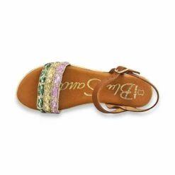 Sandalias Planas Mujer Piel Y Textil Hebilla Y Plantilla Acolchada 1610 Multicolor, De Blusandal -BOUTTYE Ventas sandalias planas mujer piel y textil hebilla y plantilla acolchada 1610 multicolor de blusandal 5