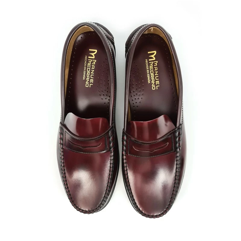 Zapatos Castellanos Hombre Piel Florentic Antifaz Suela Cuero 701 Burdeos, De Manuel Medrano 10 Zapatos Castellanos Hombre Piel Florentic Antifaz Suela Cuero 701 Burdeos, De Manuel Medrano - Imagen 8