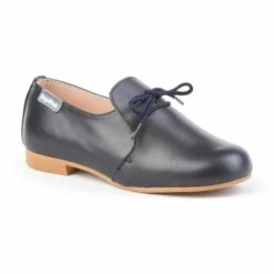 Zapatos Colegiales Infantil Niño Piel Cordones 1393 Marino, De Angelitos -BOUTTYE Ventas zapatos colegiales infantil nino piel cordones 1393 marino de angelitos 2
