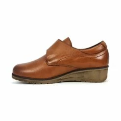 Zapatos Cómodos Mujer Piel Cuña Velcro Plantilla Extraíble 70243 Cuero, De Tupié -BOUTTYE Ventas zapatos comodos mujer piel cuna velcro plantilla extraible 70243 cuero de tupie 4