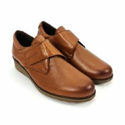 Zapatos Cómodos Mujer Piel Cuña Velcro Plantilla Extraíble 70243 Cuero, De Tupié -BOUTTYE Ventas zapatos comodos mujer piel cuna velcro plantilla extraible 70243 cuero de tupie 5