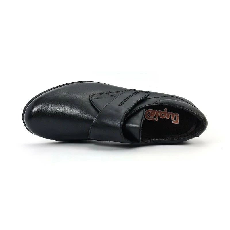 Zapatos Cómodos Mujer Piel Cuña Velcro Plantilla Extraíble 70243 Negro, De Tupié 9 Zapatos Cómodos Mujer Piel Cuña Velcro Plantilla Extraíble 70243 Negro, De Tupié - Imagen 7