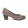 Zapatos De Salón Cómodos Mujer Piel Punta Charol Plantilla Extraíble 93 Taupe, De Tupié -BOUTTYE Ventas zapatos de salon comodos mujer piel punta charol plantilla extraible 93 taupe de tupie